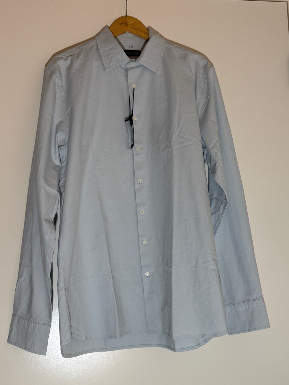 NWT AMERICAN TALL L/S Button down Overshirt-
Sz Large Tall